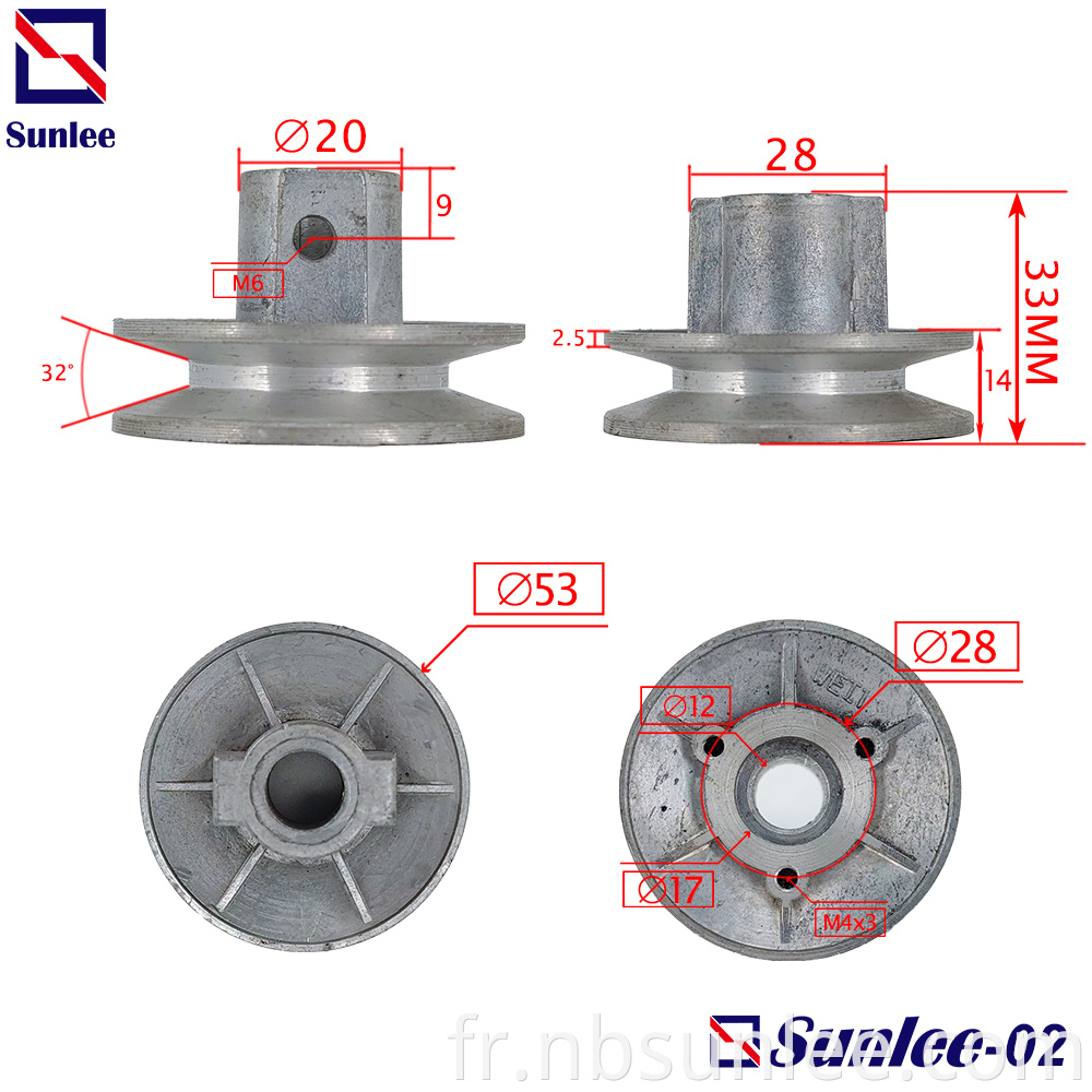 Washing Machine Aluminum Parts Pulley